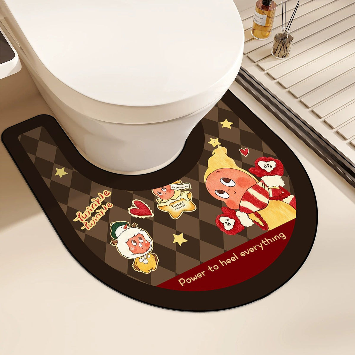 Niedlicher tiermotivierter Toilettenmatte