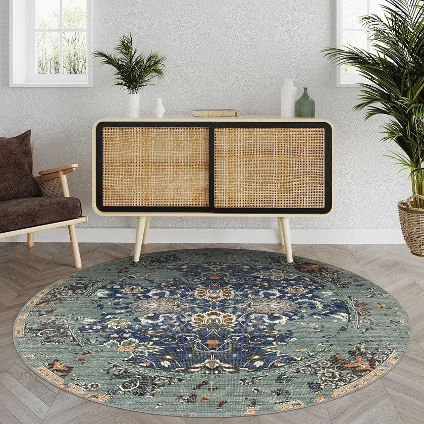Eleganter runder Teppich