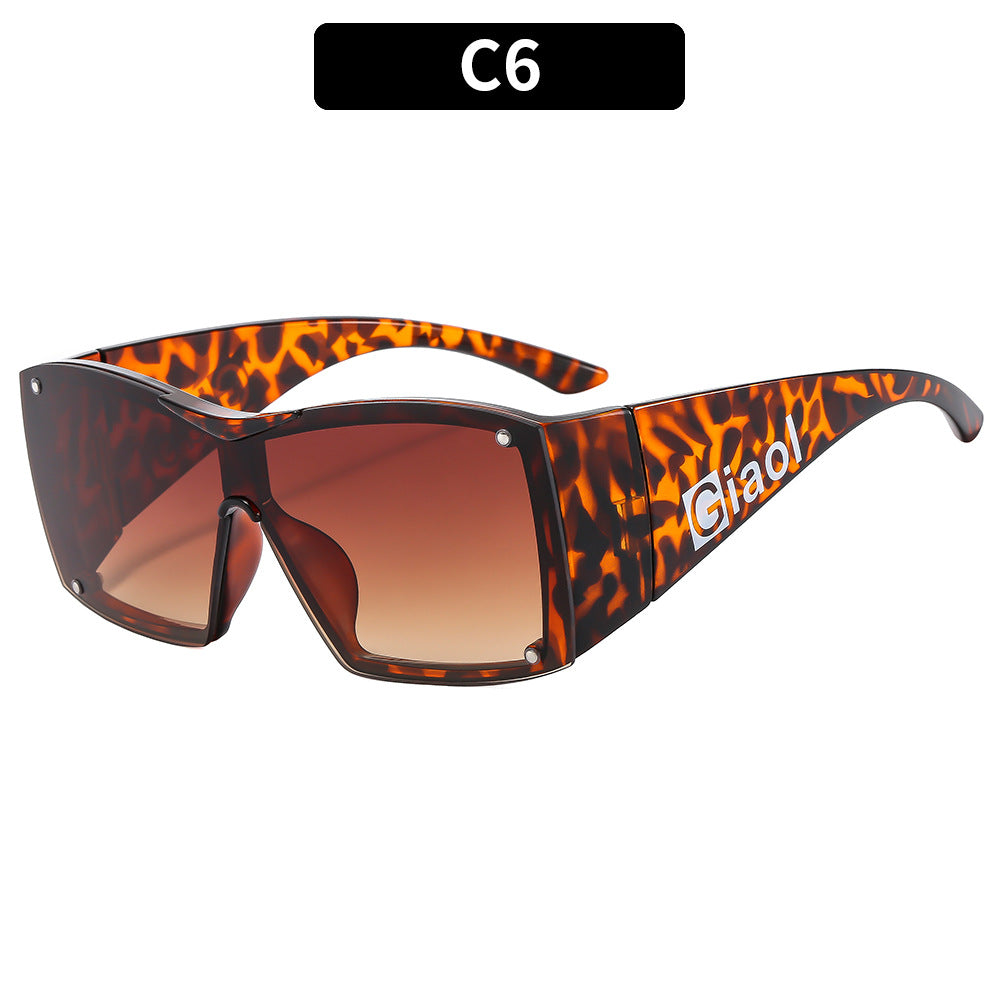 Bold Übergroße Schild Sonnenbrille
