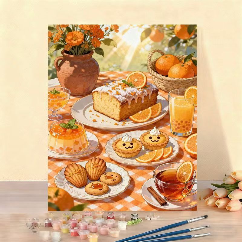 Gourmet Dessert Kunstleinwand Kit Brehn