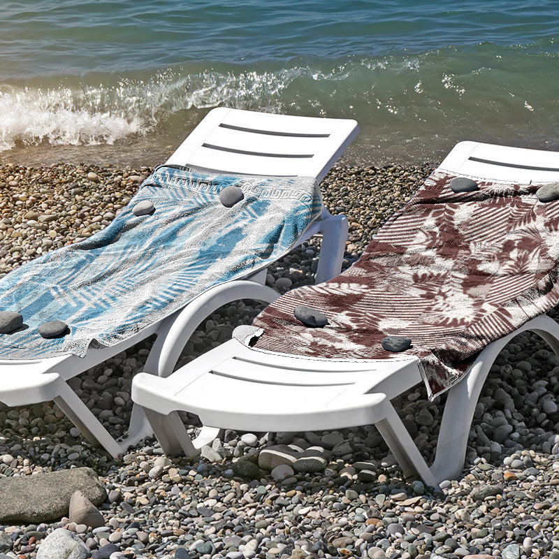 Strandtuch aus hautfreundlicher Mikrofaser mit kreativem Mustermix Brehn