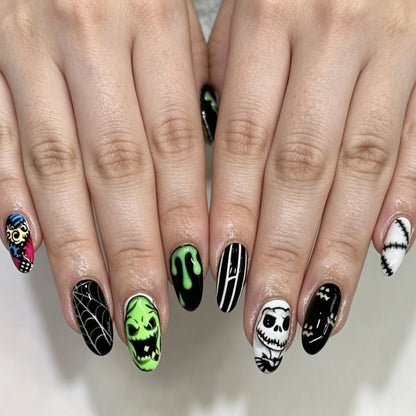 Halloween inspirierte Nagelkunst Brehn