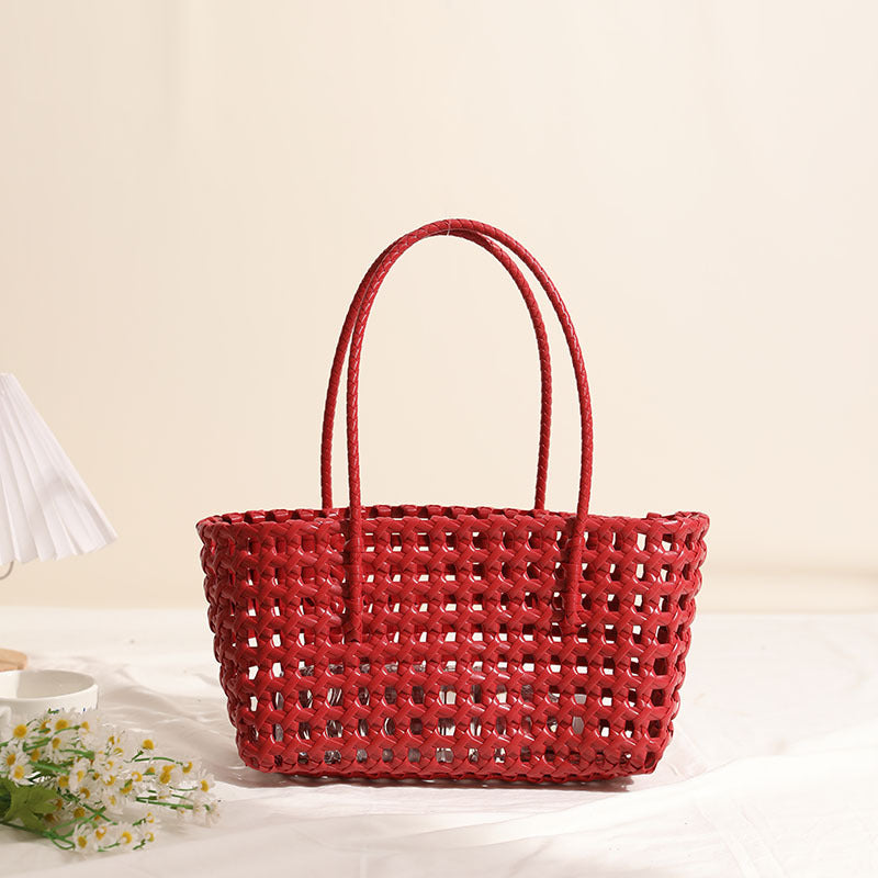 Geflochtene Basttrage Tasche Brehn