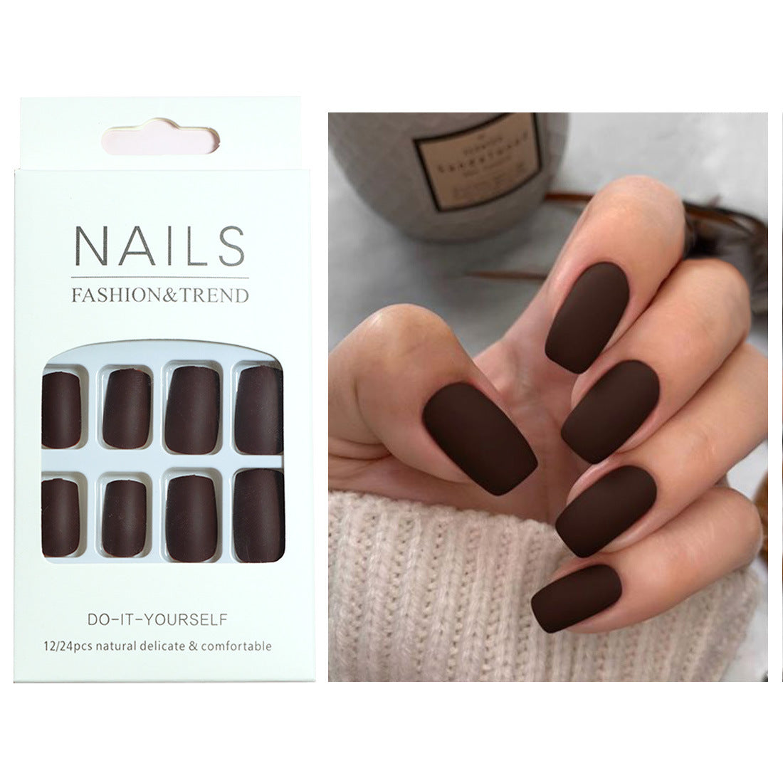 Press-On Nail Kit mit elegantem DIY-Design Brehn