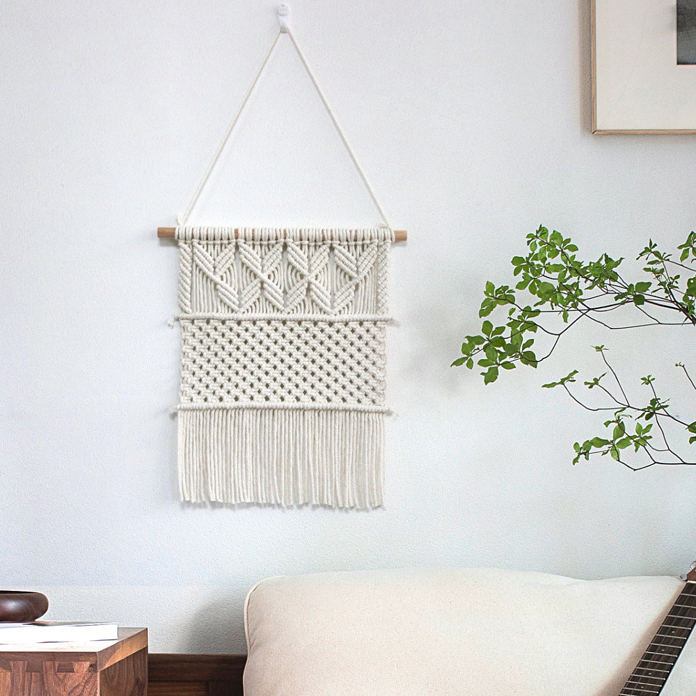 Handgewebter Makramee Wandbehang im Boho-Stil