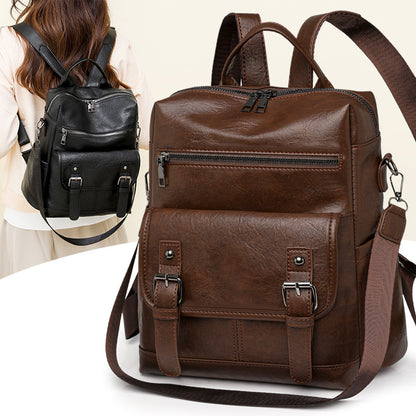 Vintage Leder Rucksack Brehn
