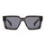 Damen modische quadratische Sonnenbrille mit innovativem Design und hohem UV-Schutz Brehn