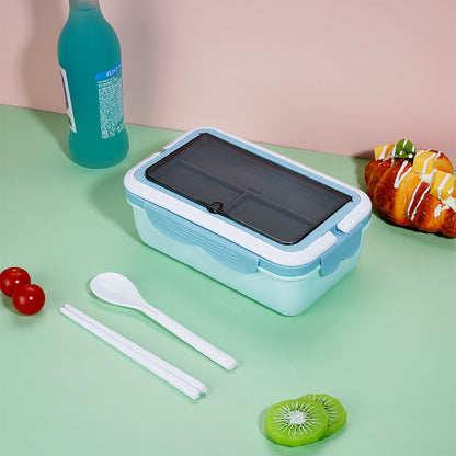 Mehrkammer-Lunchbox mit Besteck