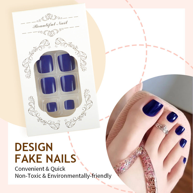 Premium Glänzendes Press-On Nagelset Brehn
