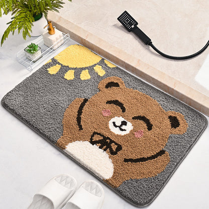 Cartoon Bär Design Badezimmermatte Brehn