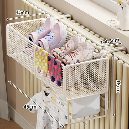 Radiator-Montierter Netz-Trocknungskorb für Schuhe und Socken