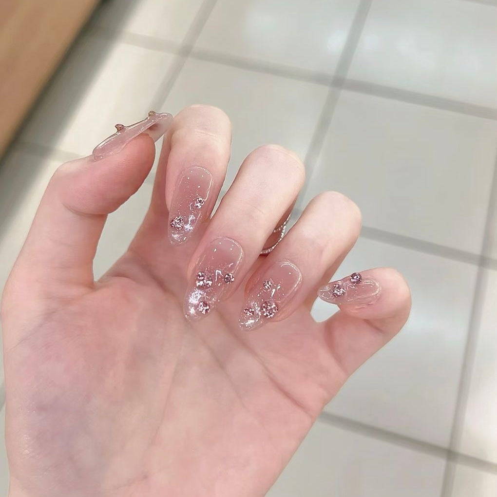 Florale Design Nagelkunst Extensions