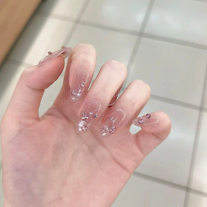 Florale Design Nagelkunst Extensions