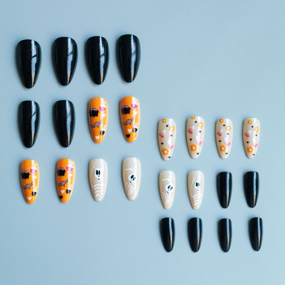 Künstlerisches Halloween-Themen Nagelkunstset