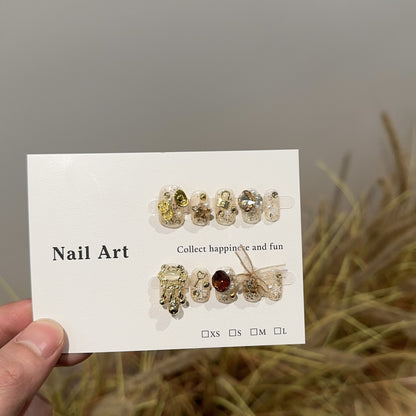 Künstlerisches Edelstein Nagelkunst Set