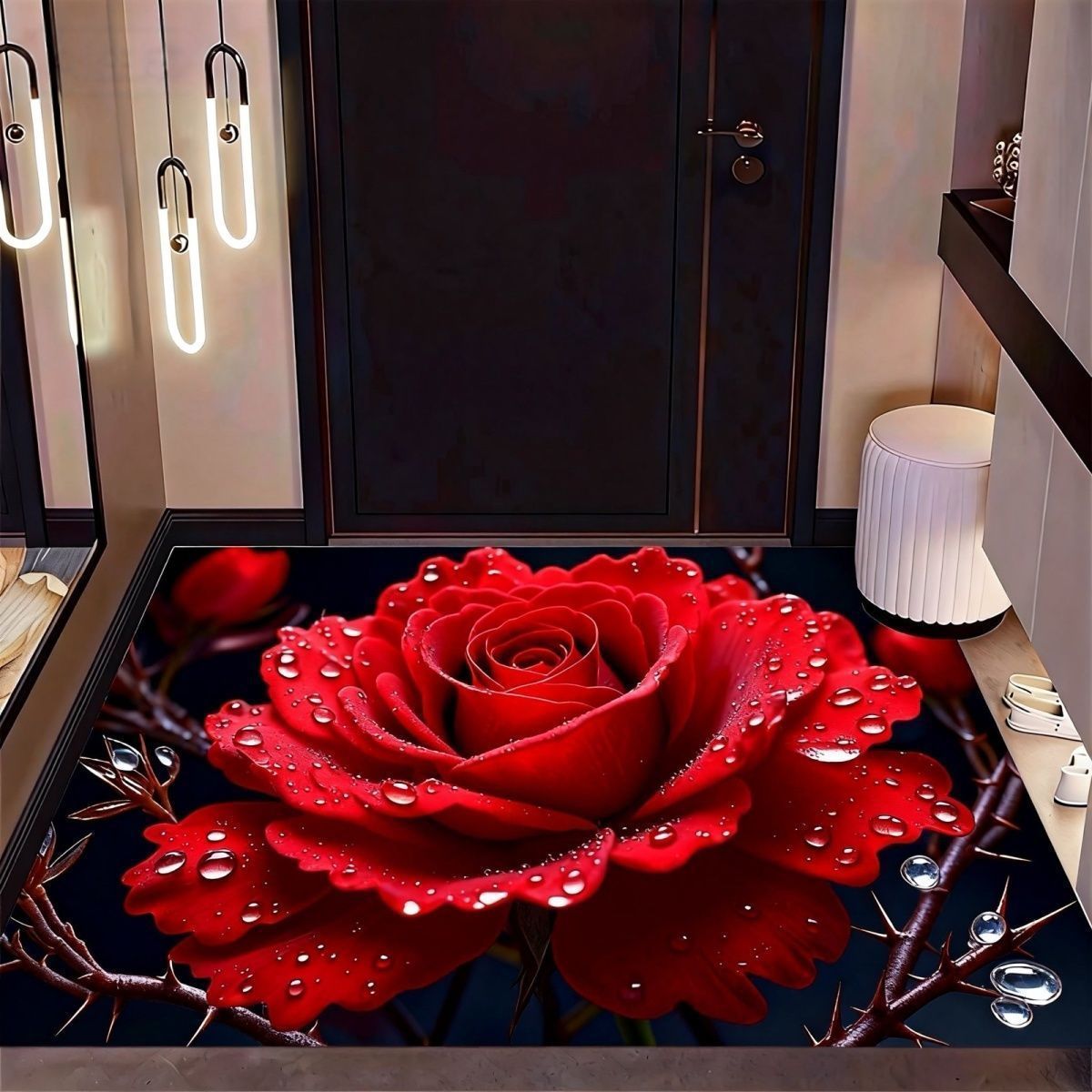 Blumendesign Teppich