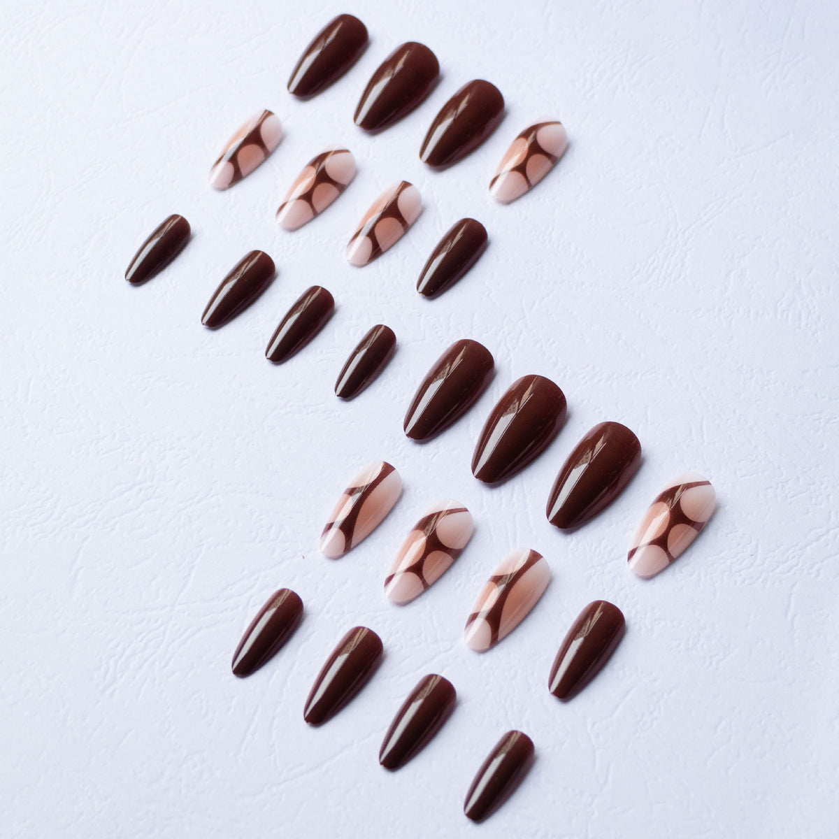 Künstlerisches mandelförmiges Nagelkunst-Set