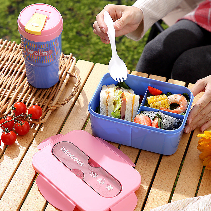 Mehrfachfach-Bento-Box zur Lebensmittelaufbewahrung mit luftdichtem Deckel