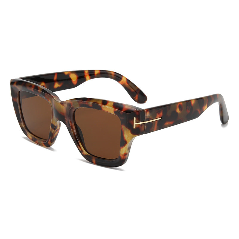 Damen modische quadratische Sonnenbrille mit UV-Schutz und elegantem Design Brehn