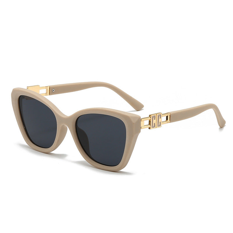 Damen Cat-Eye Sonnenbrille mit luxuriösen Akzenten Brehn
