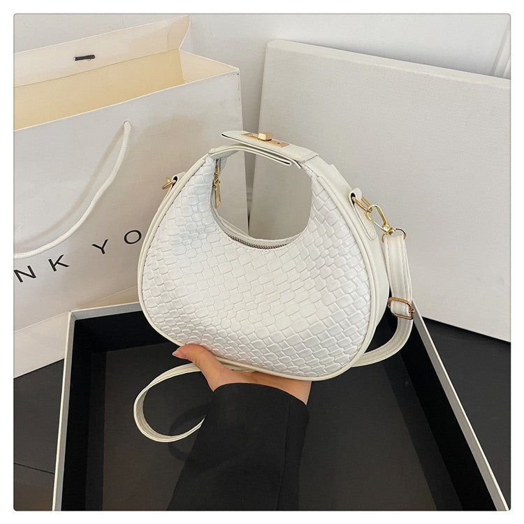 WoTextured Leder Hobo Tasche Brehn