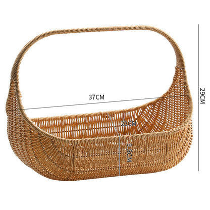 Handgefertigter Rattan Aufbewahrungskorb Brehn