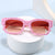 Damen modische quadratische Sonnenbrille mit strukturiertem Rahmen und UV-Schutz Brehn