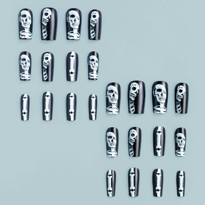 Halloween-Themen Skelett Nagelkunst Set