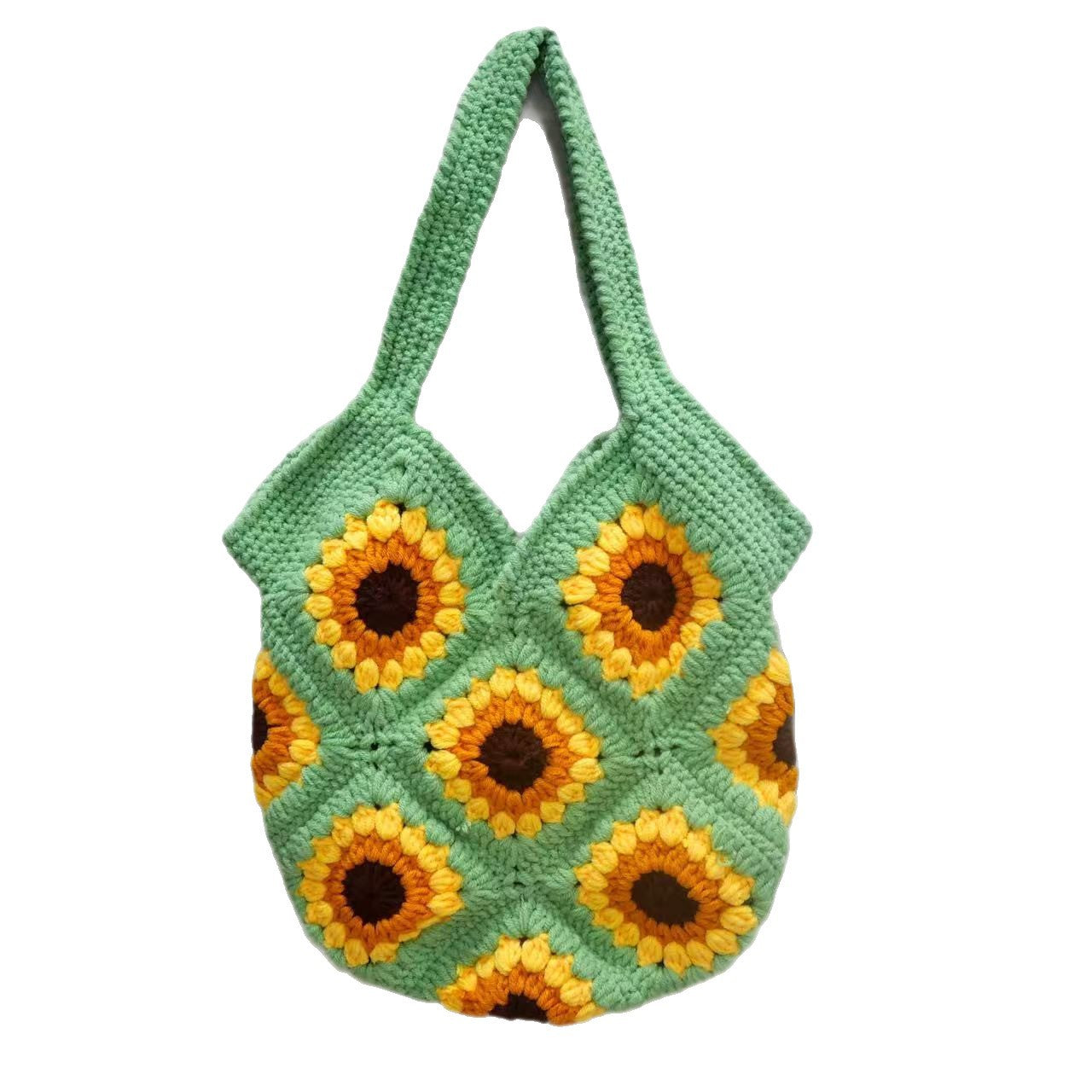 Handgefertigte Makramee-Tasche Im Blumenmuster Brehn