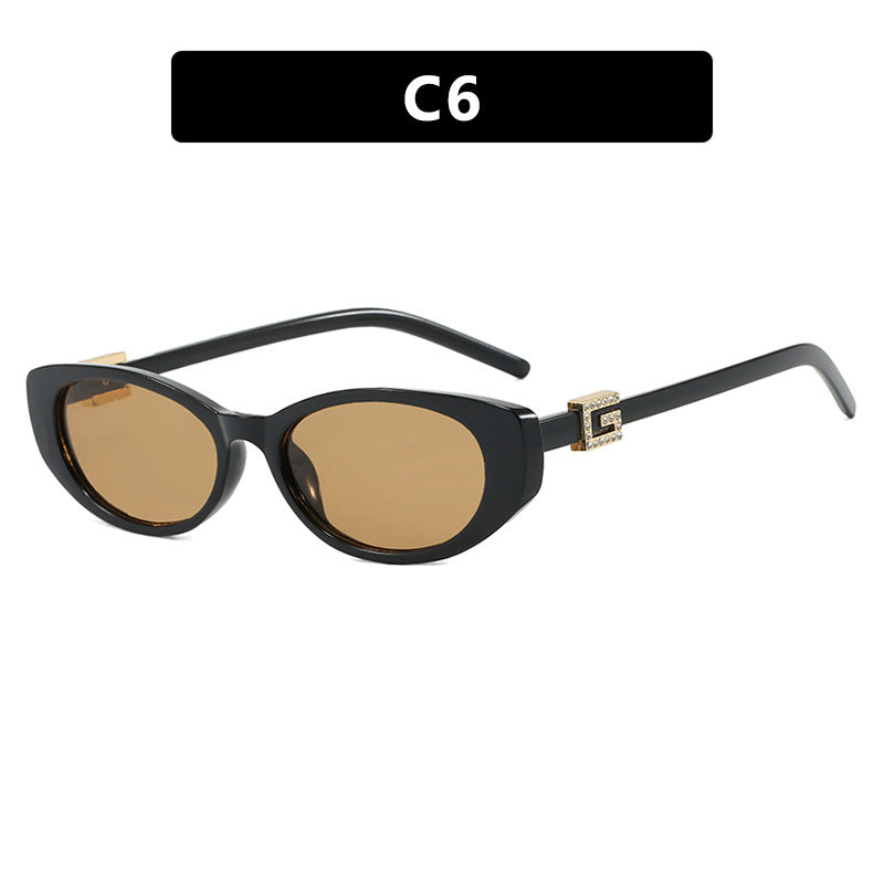 Damen cat-eye Sonnenbrille mit elegantem Metallrahmen und schützendem UV-Filter Brehn