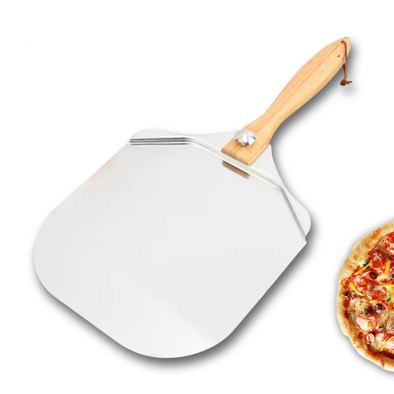 extra-groß dünn professionell Aluminium-Pizzaschaufel mit ergonomischem Holzgriff Brehn