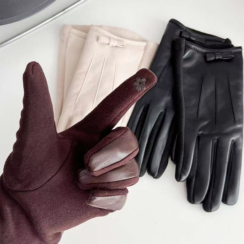 Elegante Leder Touchscreen Handschuhe Brehn