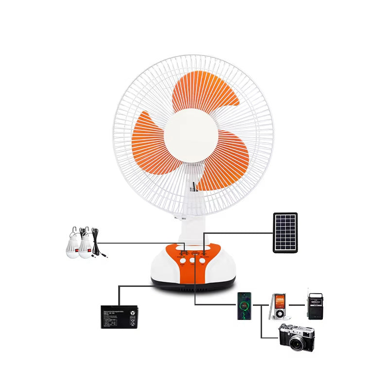 Unisex Solarbetriebene Tischventilator Brehn