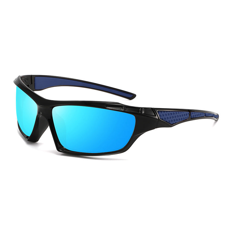 Unisex nan sportliche Wraparound-Sonnenbrille mit polarisierten, bruchsicheren Polycarbonat-Gläsern und rutschfesten Nasenpads Brehn