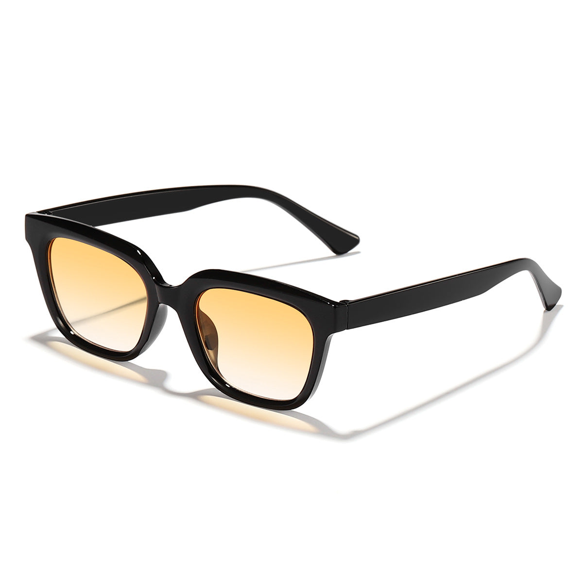 Damen Moderne quadratische Sonnenbrille mit stilvollem Transparenzrahmen Brehn