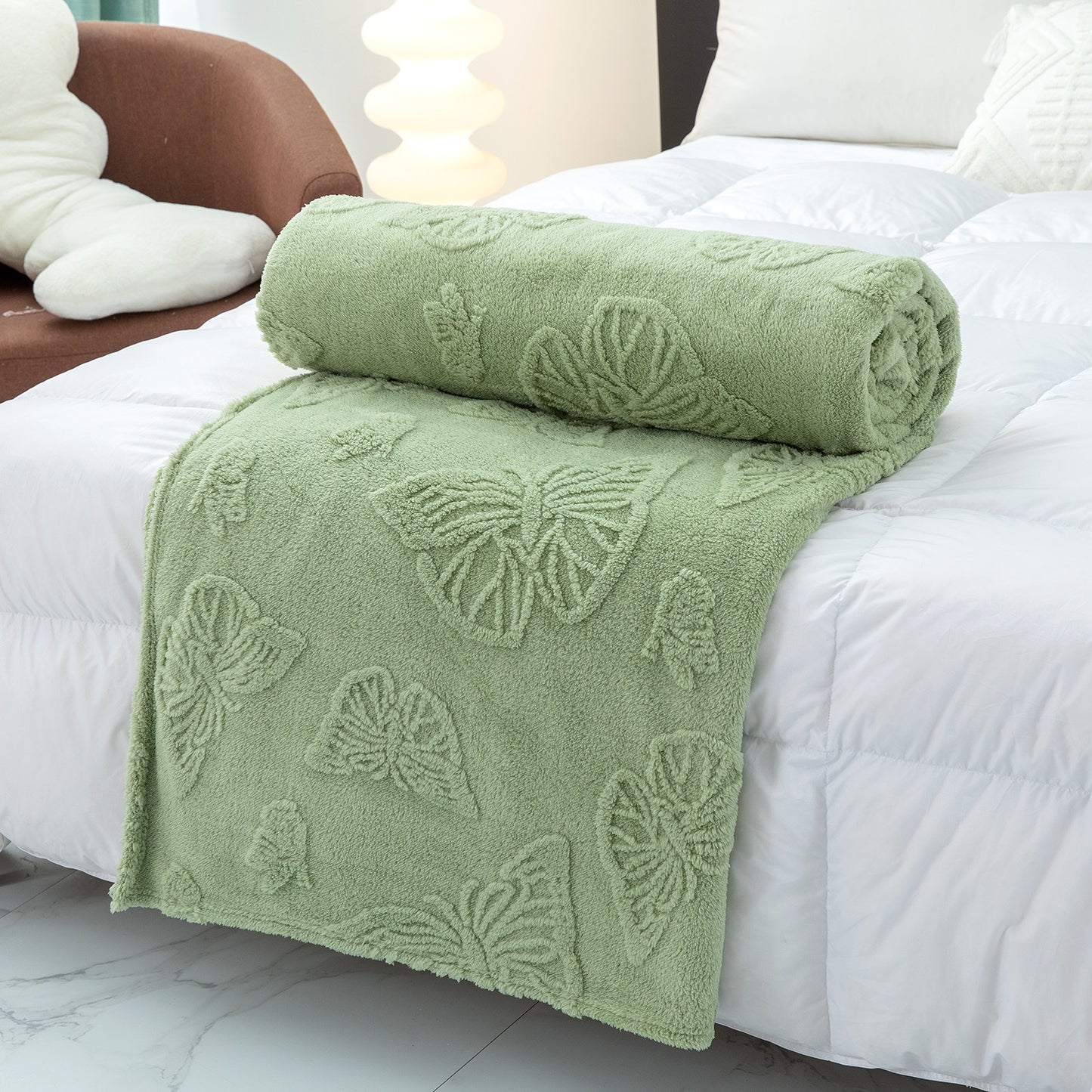 Damen Cozy Mischgewebe Decke Brehn