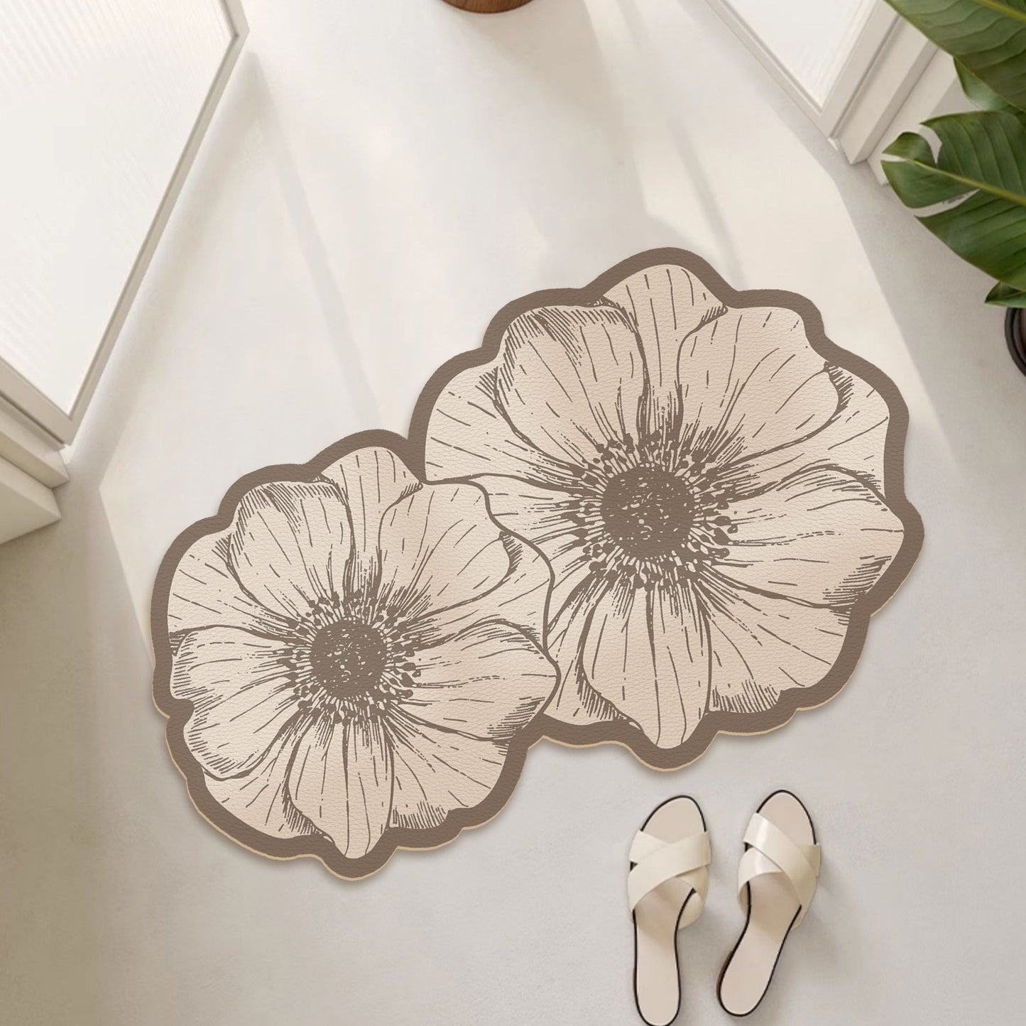 Florales Druck Badmatte Brehn