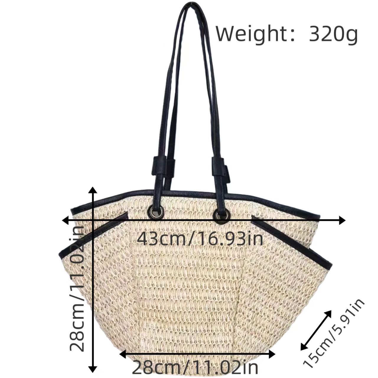 Freizeit-Strandtasche mit Seitlichen Fächern Brehn