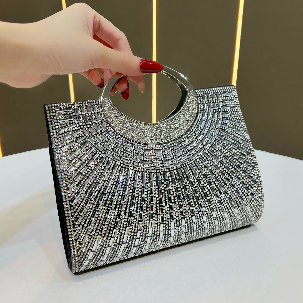 Funkelnde Strass-Abendtasche