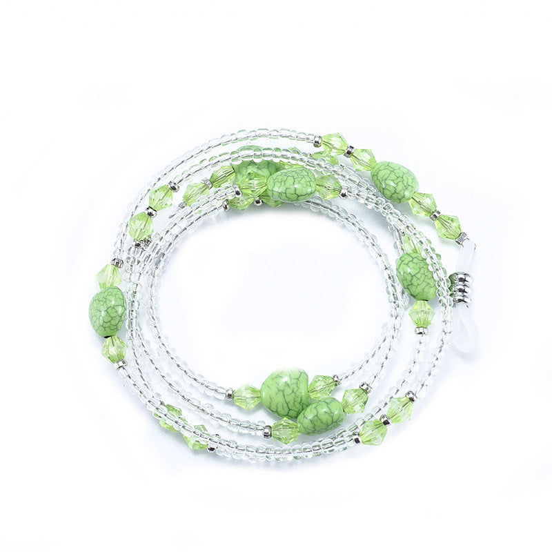 Elegante perlenbesetzte Brillenband Brehn