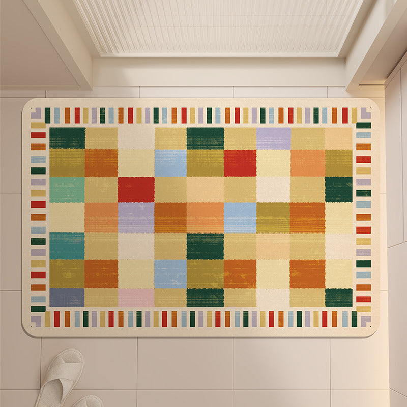 Stylische geometrische Muster-Badematte Brehn