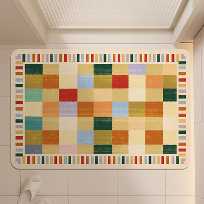 Stylische geometrische Muster-Badematte Brehn