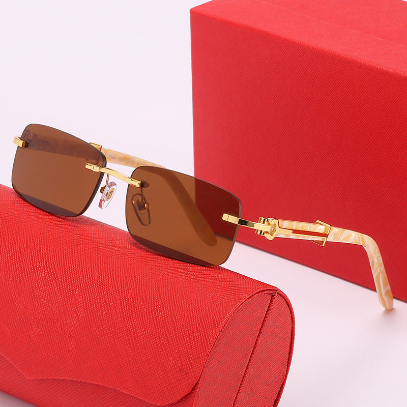 Damen elegante Rechteckige Brille Brehn