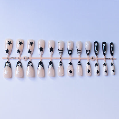 Künstlerisches Sternmuster Nagelkunst Set