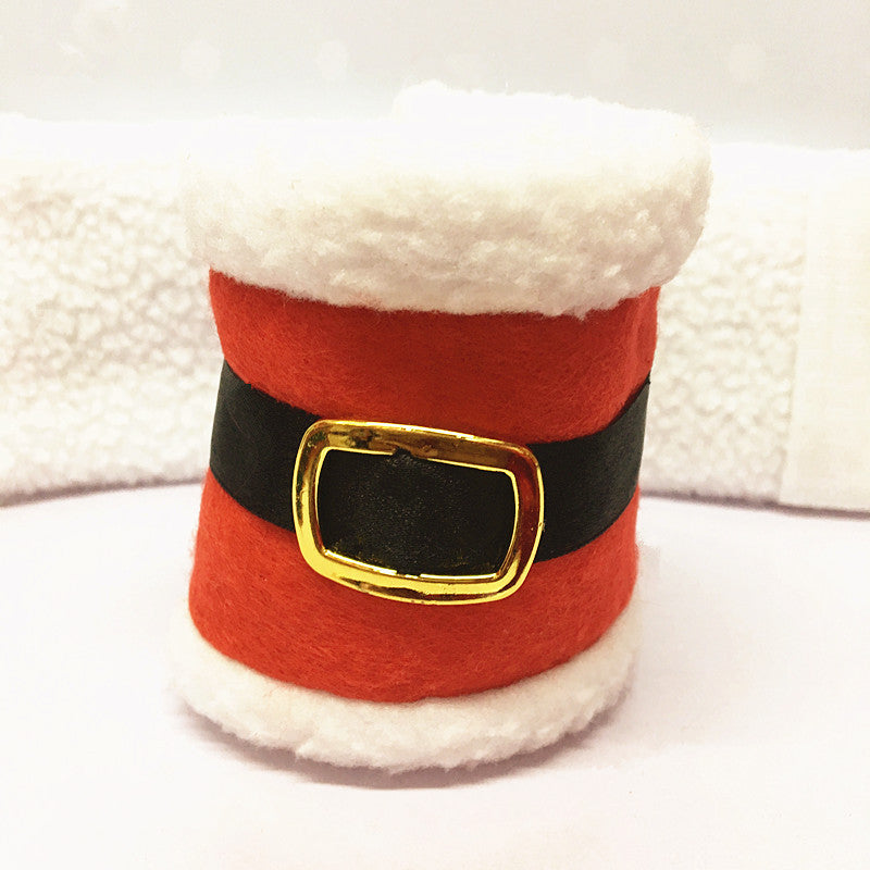 Lustige Weihnachtskappe mit Plüschrand