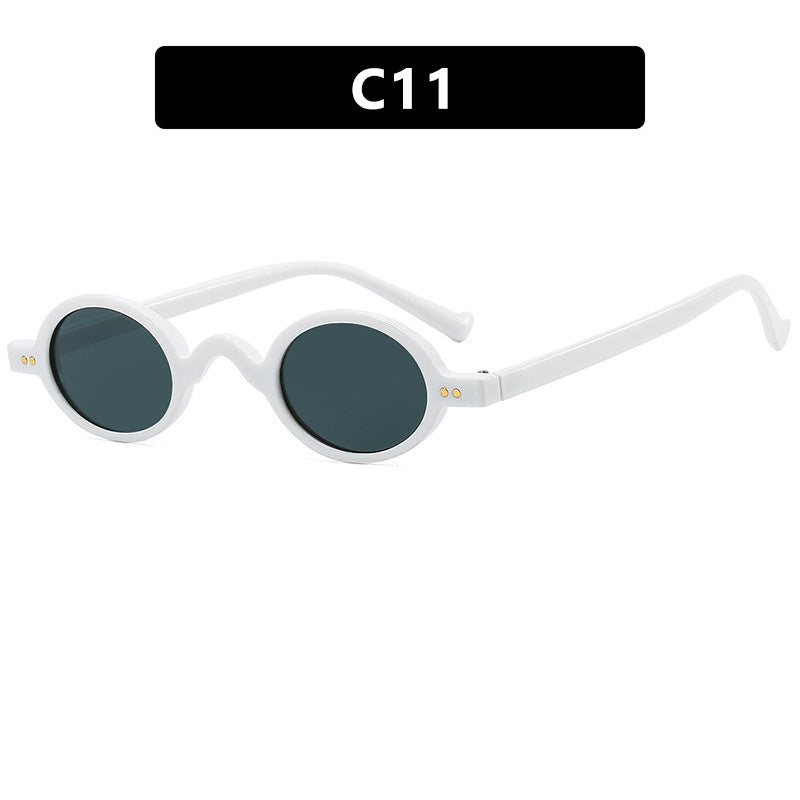 Damen runde Sonnenbrille mit markantem Design und hochwertigem Kunststoffrahmen Brehn