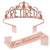 Damen Festliche Tiara mit Aufschrift und Satin-Schärpe Brehn