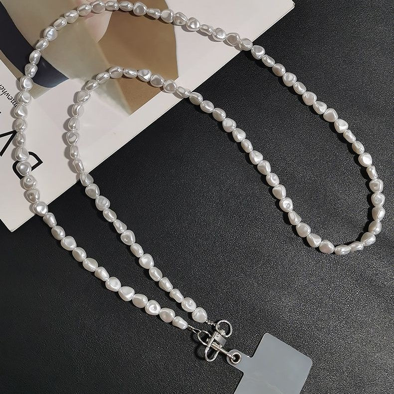 Elegante mehrschichtige Perlenkette Brehn