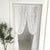Elegante Spitzenfensterdekoration