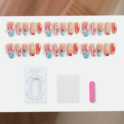 Kunstnagelset mit bunten Akzenten und effektvollen Designs Brehn